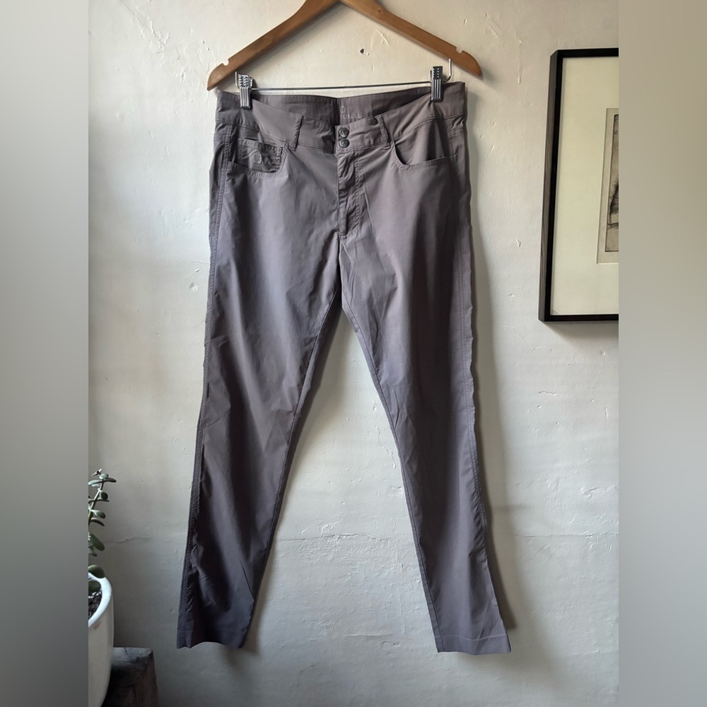 Anatomie Women's Luisa Skinny Jean Pant in Taupe Gray Large